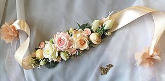 Opasky - Opasok kvetinový ružový - 14407029_