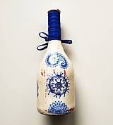 Nádoby - Víno v dekorovanej flaši, motív Všetko najlepšie - 14405643_