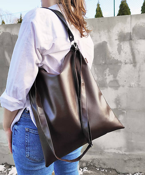 Kabelky - Loretta n.7 brown & black - 14408120_