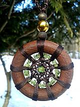 Obrazy - wood Mandala transformácie a mieru - 14409554_