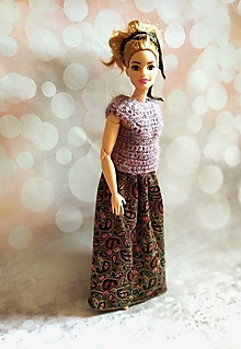 Hračky - Barbie Baculka, mohérový svetrík so sukňou - 14408767_