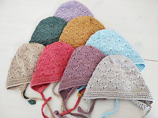 Detské čiapky - Čepček Púpavienka 100% cotton - 14408448_