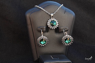 Sady šperkov - súprava SW emerald - nickel - 14411672_
