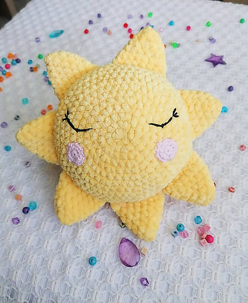 Hračky - Háčkované slniečko - 14414650_