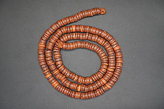Korálky - Kokosový orech/39cm (farbené disky) 9x2 (3) - 14414823_