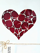 Obrazy - Srdce z lupienkov ruží - Poetica herbarica - 14414200_