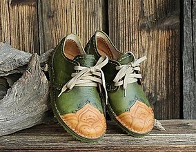 Ponožky, pančuchy, obuv - Johnisky - zdobené poltopánky - 14417434_