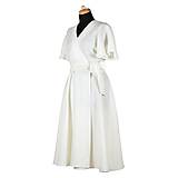 Šaty - ALENA - zavinovacie ľanové šaty "RôZNE FARBY" - 14418331_