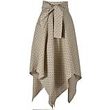 Sukne - LINA - ľanová asymetrická sukňa s výraznou viazačkou "RôZNE FARBY" - 14418470_