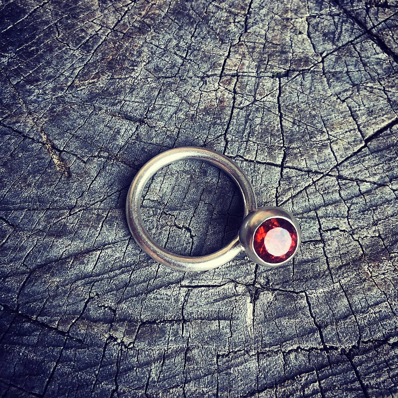 Strieborný prsteň - Slnko