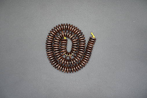 Korálky - Kokosový orech/32cm (disk) I (10 x 2,5-3mm) - 14417843_