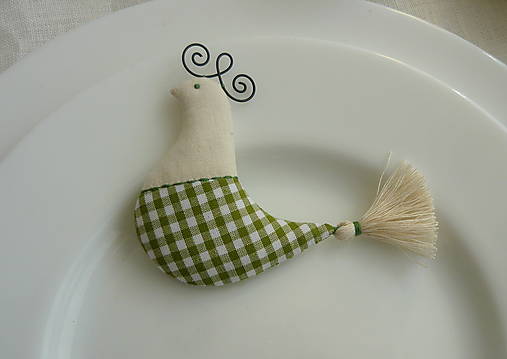 Dekorácie - Darčeky pre svadobčanov -Vtáčiky 3 (vtáčik zelená kocka) - 14418259_