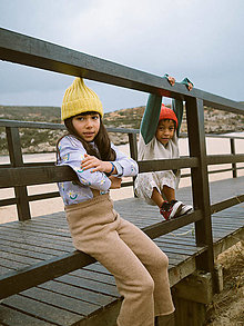 Detské oblečenie - Široké pletené nohavice  (86) - 14416485_
