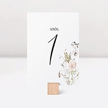 Papiernictvo - Číslovanie stolov Bloom 2 - 14420321_