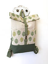 Batohy - Rolltop batoh listy zelené - 14420396_