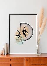 Grafika - Art Print| Bambus a abstraktné tvary| 01 - 14422862_