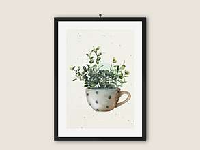 Grafika - Art Print| Domáce rastliny| 05 - 14422169_