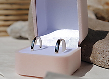 Prstene - Obrúčky klasik úzke biele - 14423906_