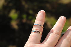 Prstene - Obrúčky klasik úzke biele - 14423909_