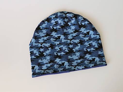 Maskáč modrý mini čiapka, nákrčník alebo set