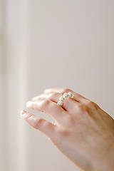 Prstene - perlový prsteň - shell perly - 14423338_