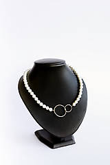 Náhrdelníky - shell perlový náhrdelník - double karma - 14423436_