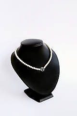 Náhrdelníky - shell perlový náhrdelník - labka - 14423665_