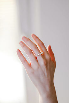 Prstene - perlový prsteň - shell perly (4 mm perly) - 14423332_