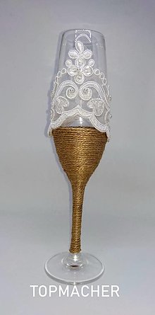 Nádoby - Jutové svadobné poháre III. - 14425738_