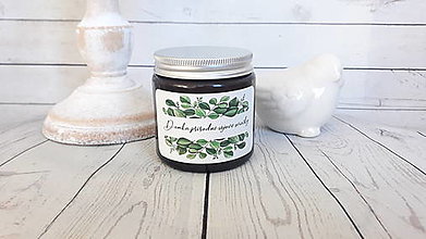 Svietidlá a sviečky - POSLEDNÉ KUSY Prírodné sójové sviečky - Amber 100ml (90g vosku) - 14424082_