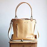 Veľké tašky - Kožená kabelka Klasik Daily *Sunshine* - 14424512_