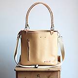 Veľké tašky - Kožená kabelka Klasik Daily *Sunshine* - 14424513_
