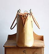 Veľké tašky - Kožená kabelka Klasik Daily *Sunshine* - 14424516_