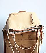 Veľké tašky - Kožená kabelka Klasik Daily *Sunshine* - 14424519_