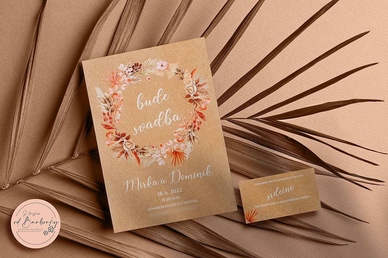 Svadobné oznámenie B#20