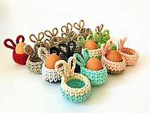 Dekorácie - Veľkonočné košíčky na vajíčka . - 14427624_