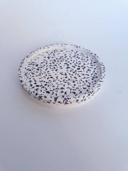 Príbory, varešky, pomôcky - Terrazzo (Bielo-čierne terrazzo) - 14428757_