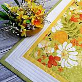 Úžitkový textil - Viacfarebný obrus - Krásne to kvitne - 14428001_
