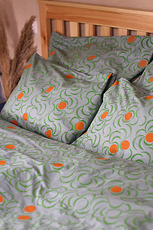 Úžitkový textil - Bavlnené obliečky "Mandarinky" - 14428832_
