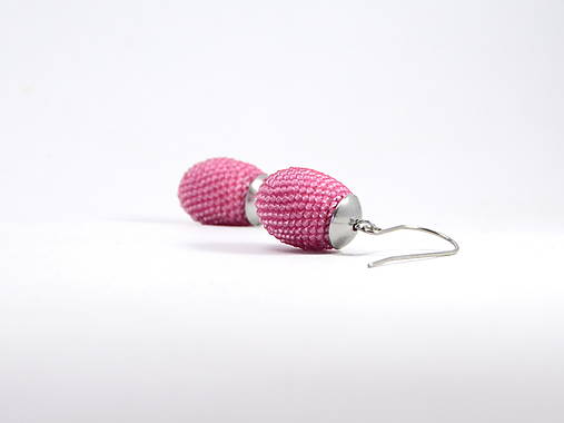 Náušnice - Háčkované korálkové náušnice Olivy Rose - 14430276_