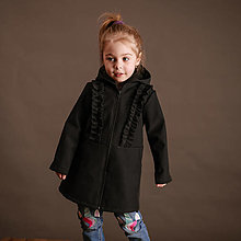 Detské oblečenie - Detská softshell bunda - ASYMETRIC BLACK - 14430368_