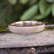 Prstene - Obrúčka s diamantovým povrchom - zlato ružové, biele, žlté - 14429581_
