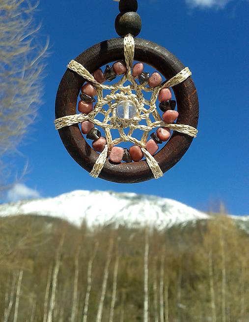 Dekorácie - wood Mandala sebapoznania a rozhodnosti - 14431513_