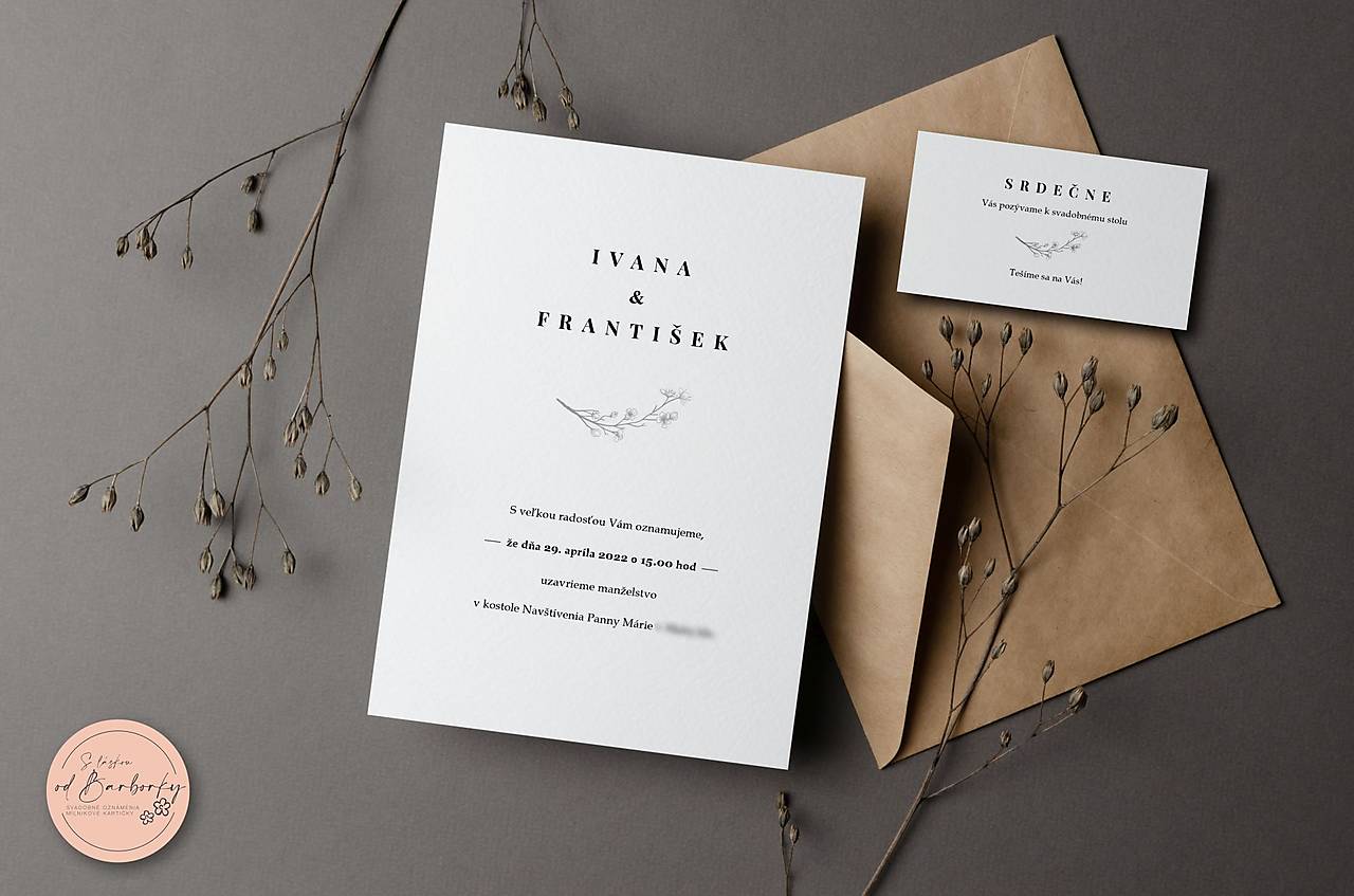 Svadobné oznámenie #29