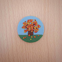 Magnetky - Strom na každé ročné obdobie - magnetka jeseň - 14430094_