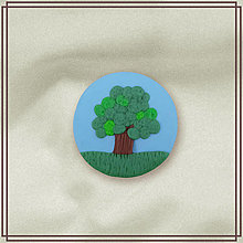 Brošne - Brošňa strom na každé ročné obdobie - leto - 14430610_