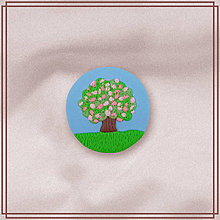 Brošne - Brošňa strom na každé ročné obdobie - jar - 14430615_