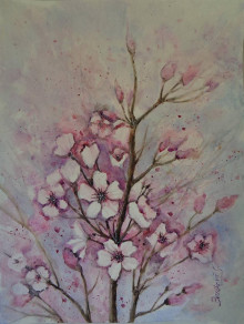 Obrazy - Vôňa jari...(akvarel) - 14421915_