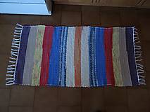 Úžitkový textil - Tkaný pestrofarebný koberec 18 - 14432320_