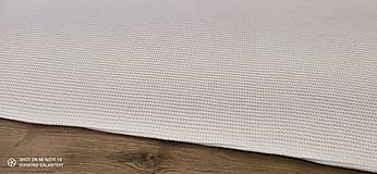 Textil - Pletenina -  cena za 10 centimetrov (Biela) - 14434305_